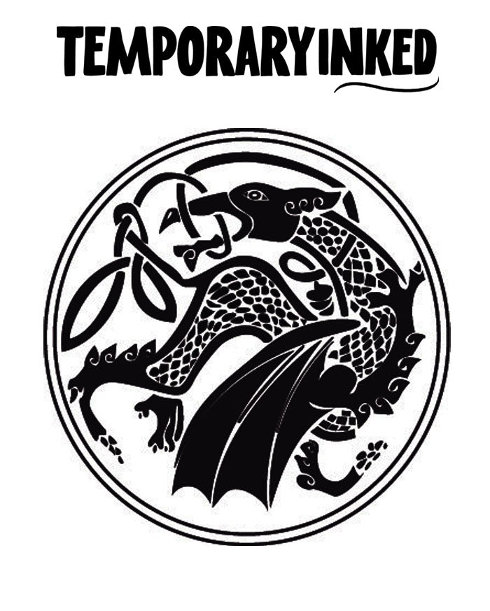 Celtic Dragon Emblem Tattoo