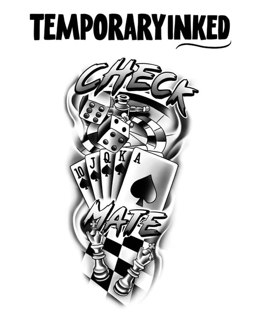 CheckMate Half Sleeve Tattoo