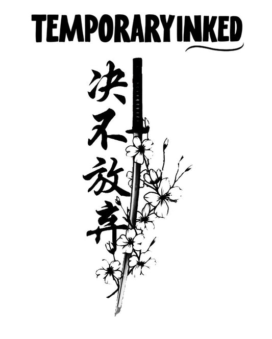 Cherry Blossom Blade Tattoo