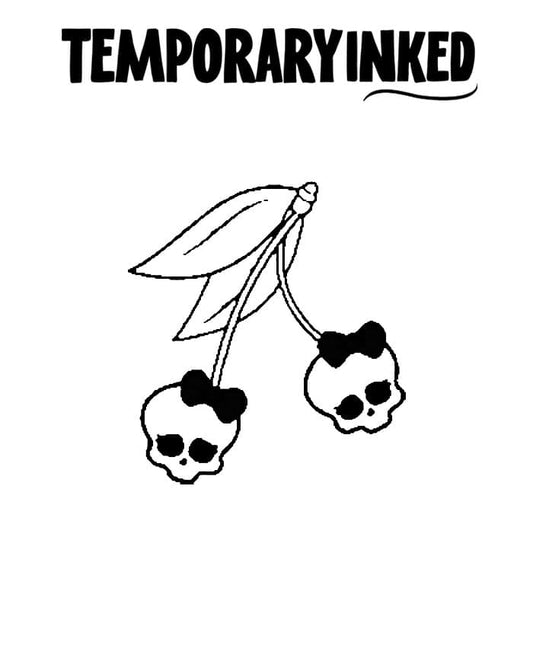 Cherry Bomb Skulls Tattoo