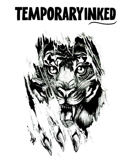Tiger Slash XL Tattoo