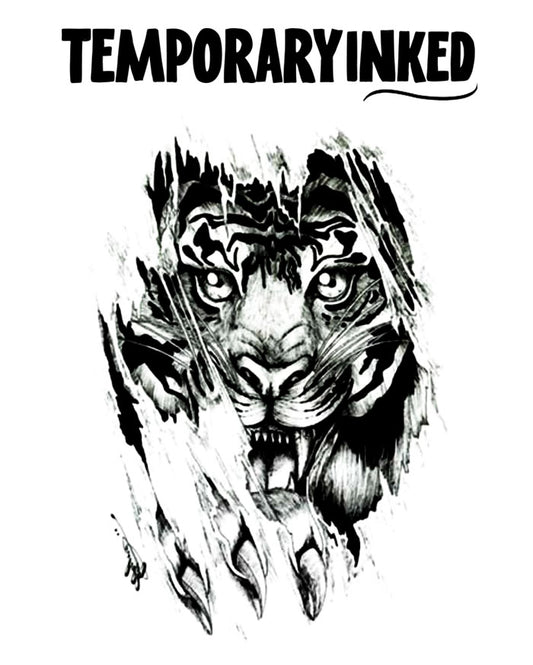 Tiger Slash XL Tattoo
