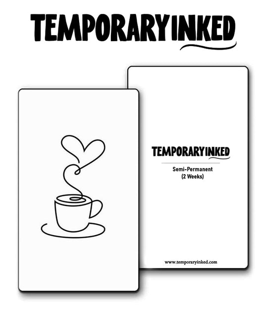 Coffee Lover Minimal Tattoo