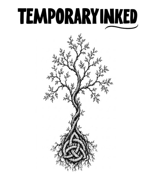Coiled Trinity Tree Tattoo