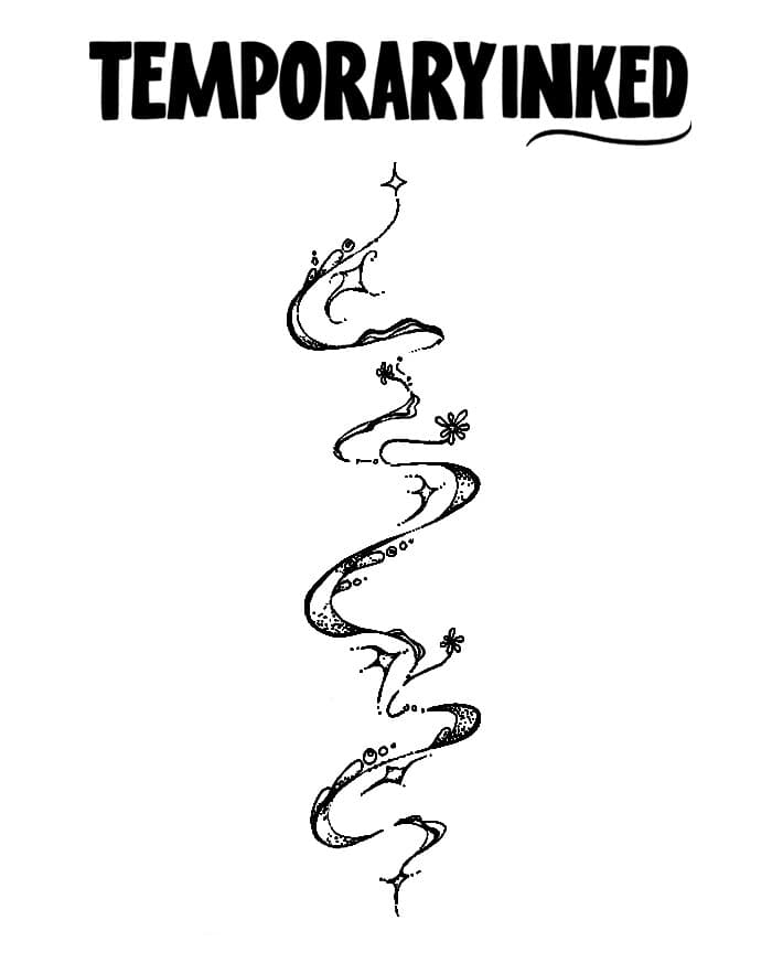 Cosmic Bloom Trail XL Tattoo