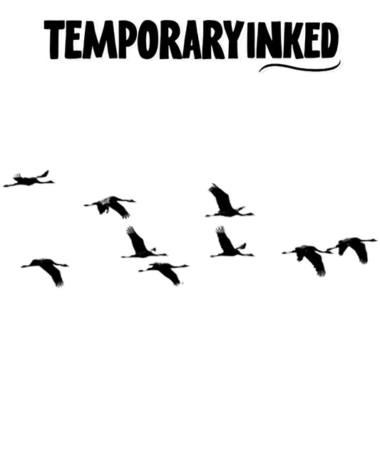 Crane Migration Tattoo