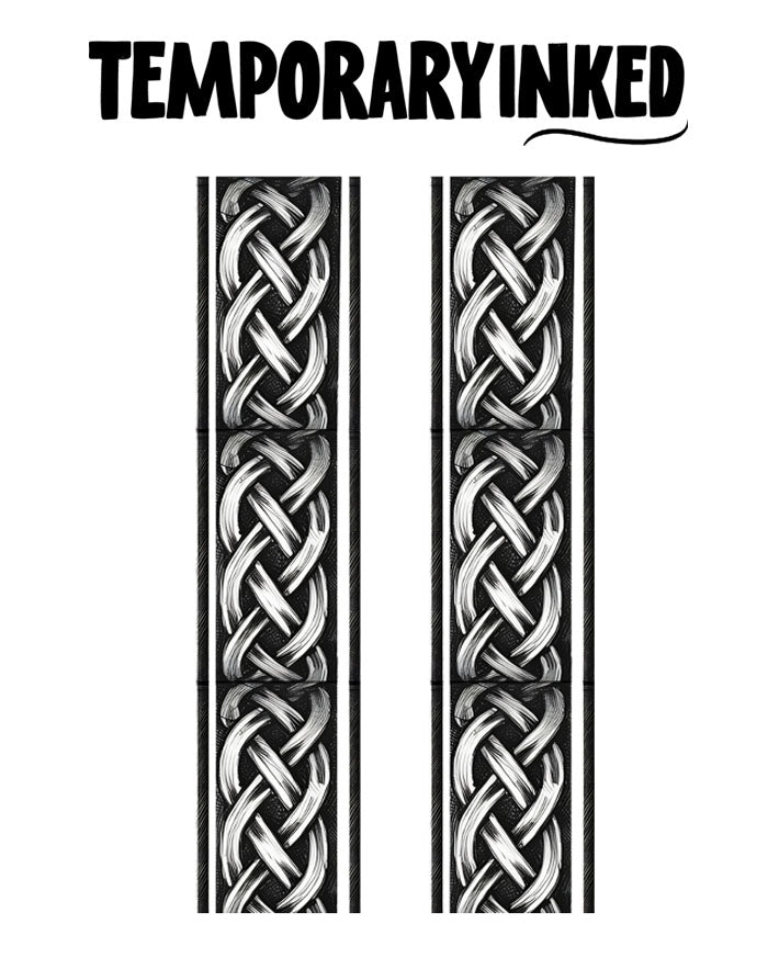 2x Crossed Forearm Armband Tattoos