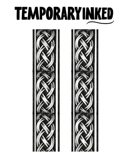 2x Crossed Forearm Armband Tattoos