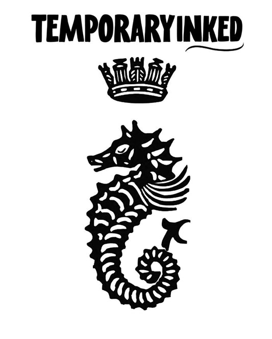 Crowned Seahorse Tattoo