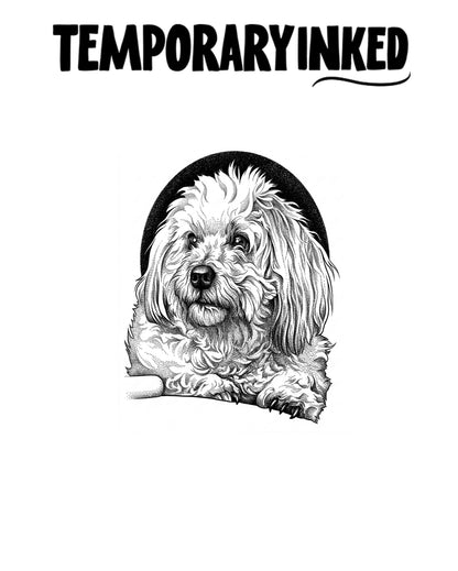 Curly Haired Dog Tattoo