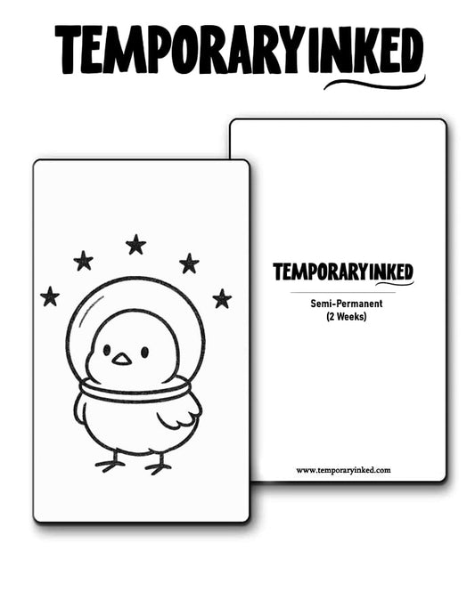 Cute Chookstronaut Tattoo