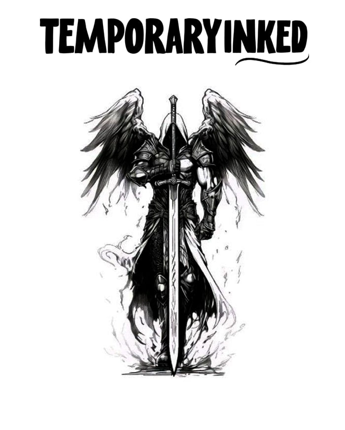Dark Angel Warrior Tattoo