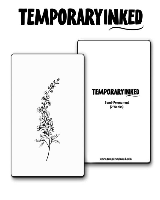 Delicate Floral Branch Tattoo