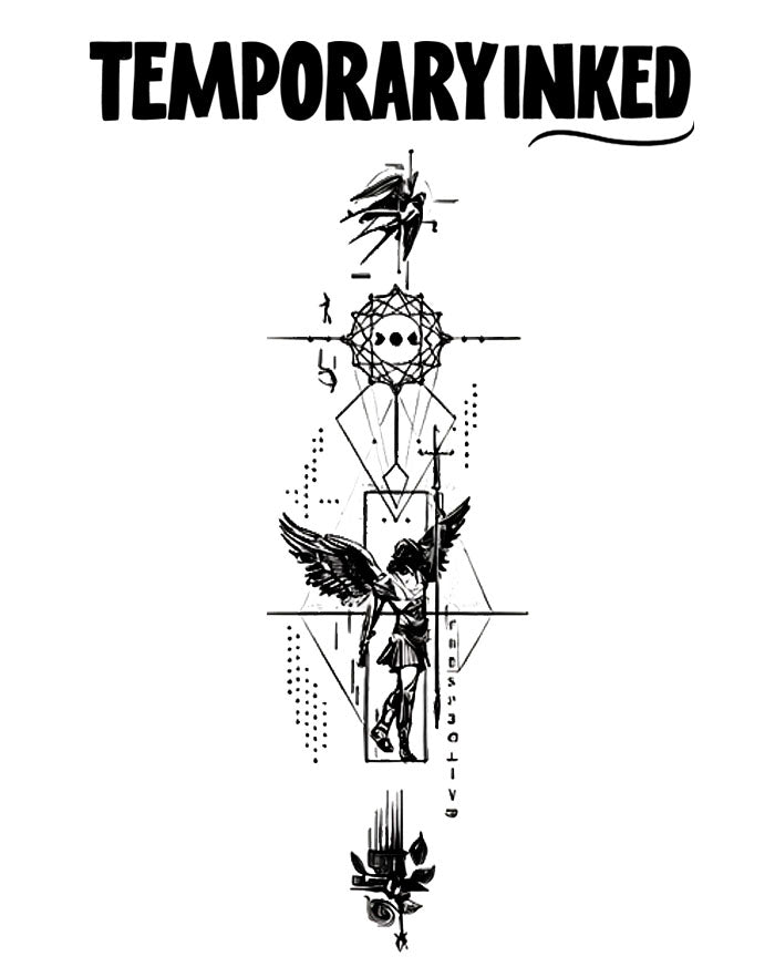 Geometric Guardian Tattoo