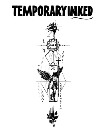 Geometric Guardian Tattoo