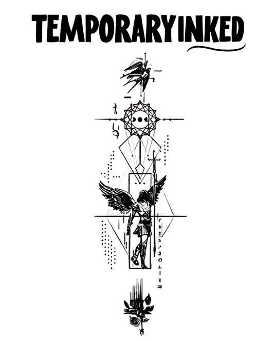 Geometric Guardian Tattoo