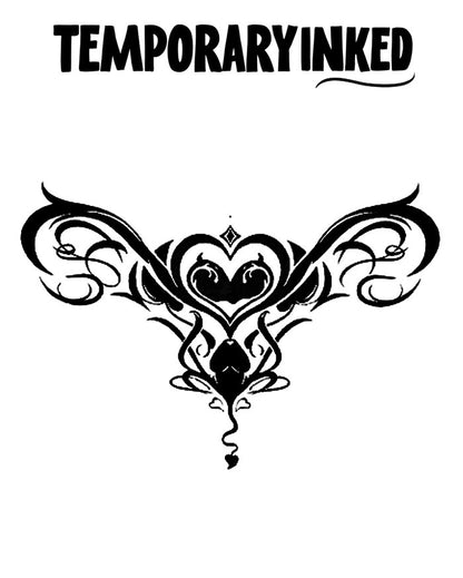 Divine Heat Sternum Tattoo