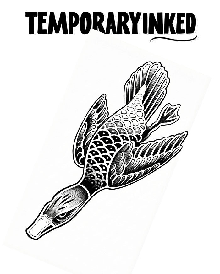 Diving Duck Fury Tattoo
