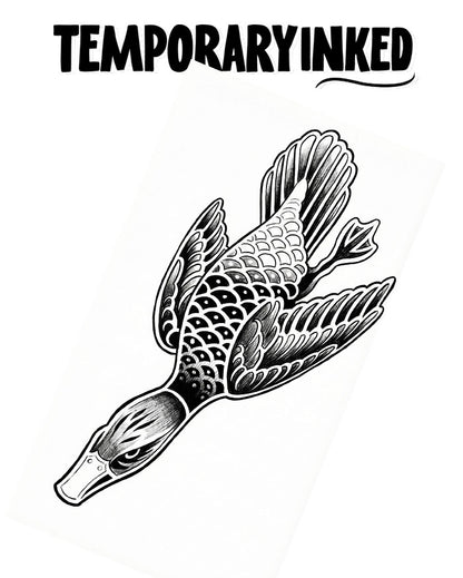 Diving Duck Fury Tattoo