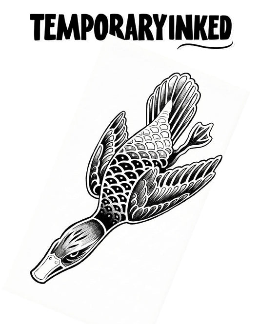 Diving Duck Fury Tattoo
