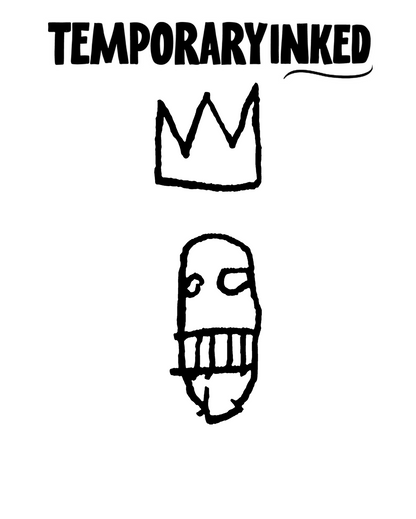Doodle Face Tattoo