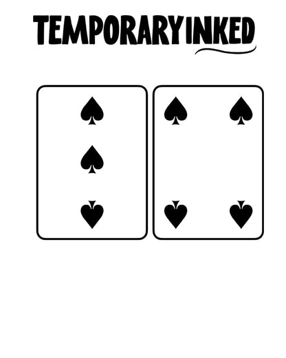Double Draw Cards Tattoo