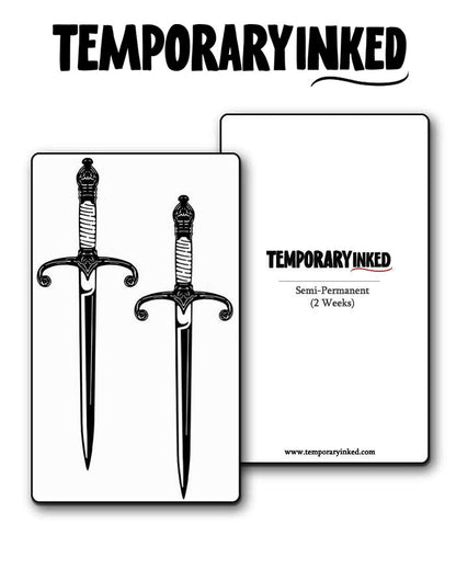 Double Blades Tattoo