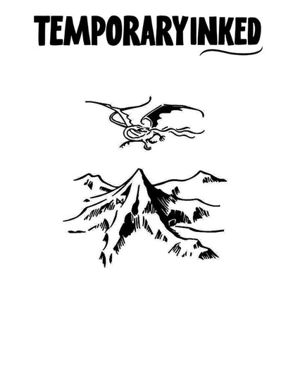 Dragon Over Mountains Tattoo