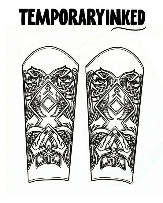 Dual Celtic Armor Tattoo