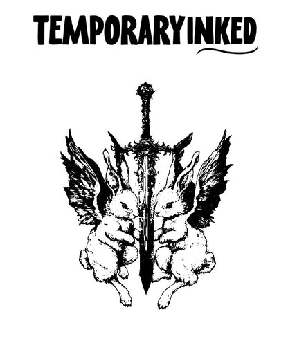 Duo Devil Rabbits Tattoo