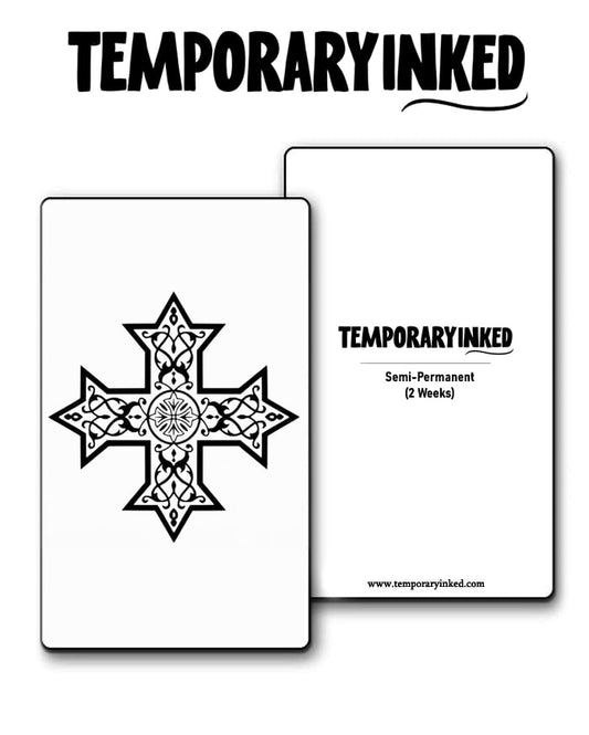 Eternal Weave Cross Medium Tattoo