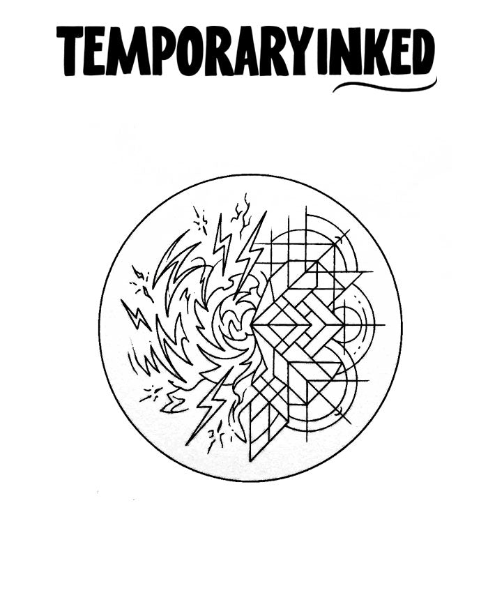 Eternal Cycle Geometric Tattoo