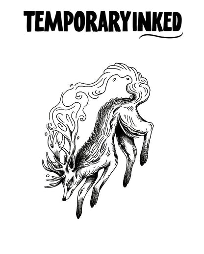 Ethereal Deer Tattoo