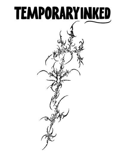 Ethereal Spine Tattoo