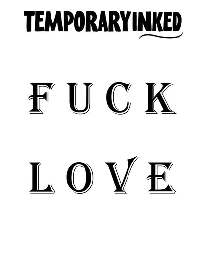 FCK LOVE TATTOO