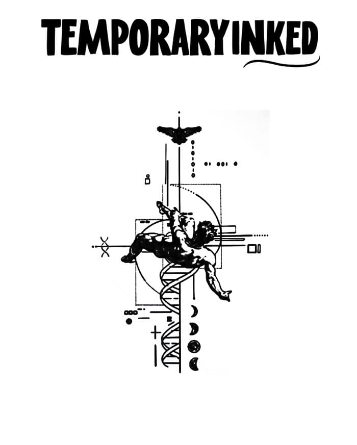 Falling Divine DNA Tattoo