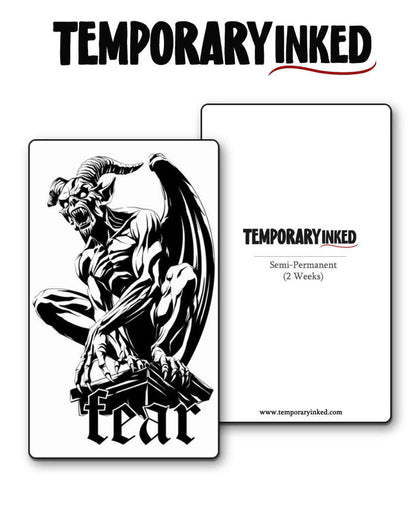 Fear Demon Tattoo