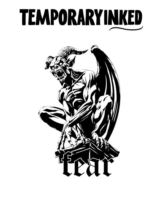 Fear Demon Tattoo