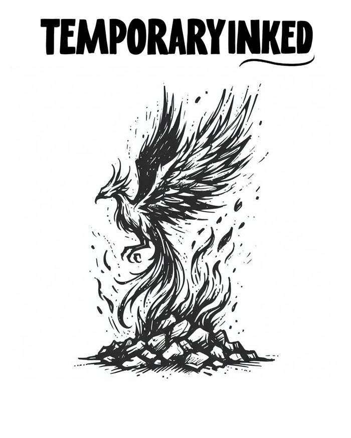 Fiery Phoenix Tattoo