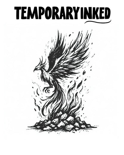 Fiery Phoenix Tattoo