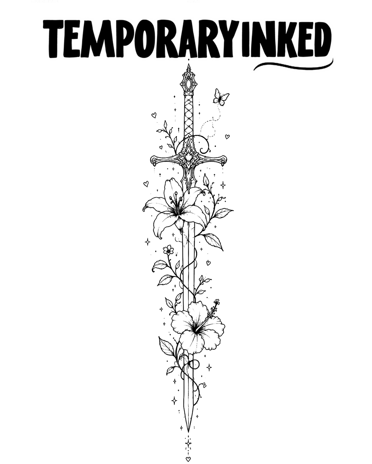 Floral Crest Tattoo