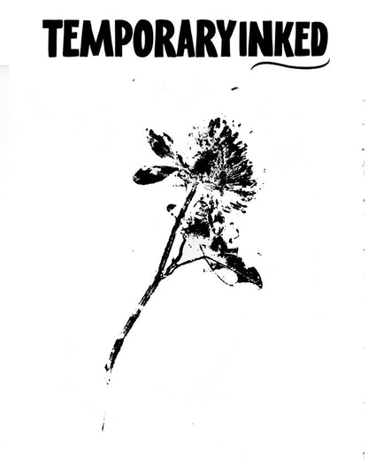 Floral Ink Splash Tattoo