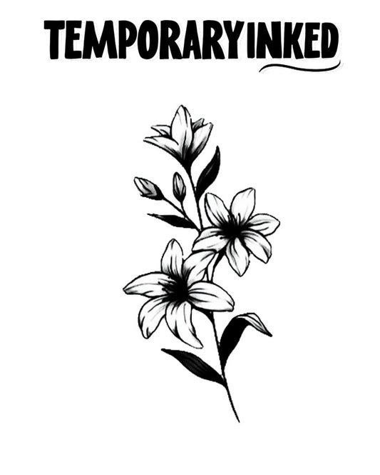 Floral Leaves Tattoo