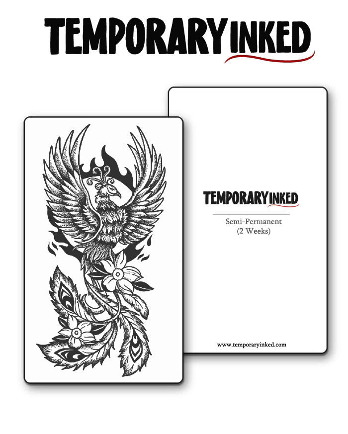 Floral Phoenix Tattoo