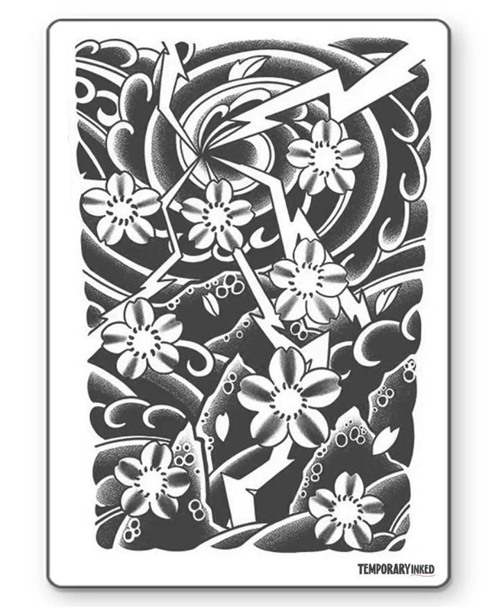 Floral Thunder Half-Sleeve