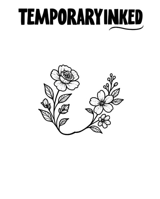 Floral Twins Tattoo