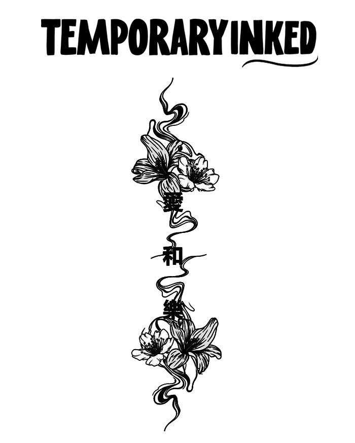 Floral Virtues Tattoo