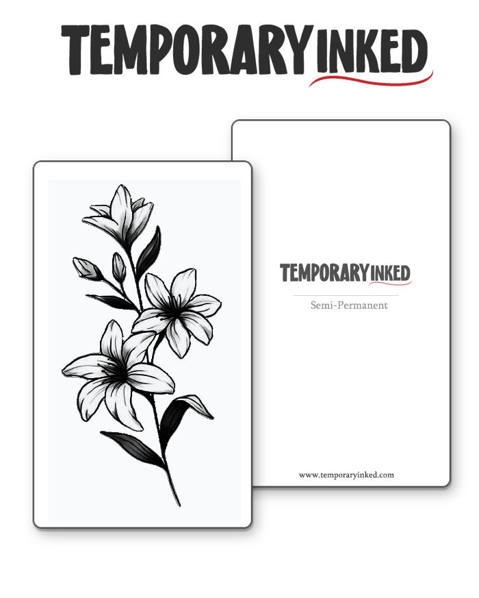 Floral Leaves Tattoo