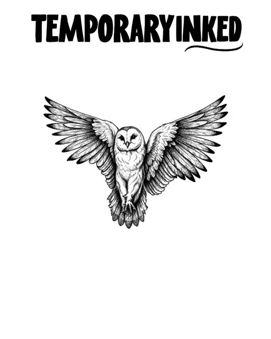 White Barn Owl Tattoo