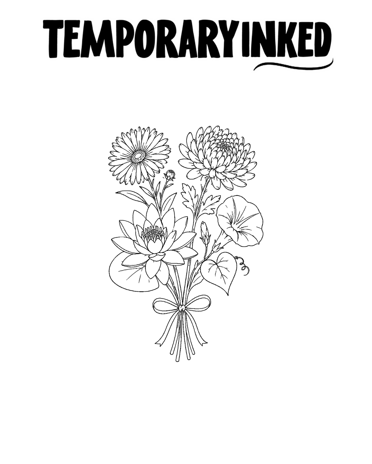 Four Flowers Tattoo